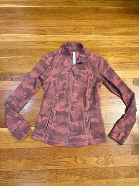 Lululemon Define Jacket Heritage 365 Camo Brier Rose Multi - Size 8